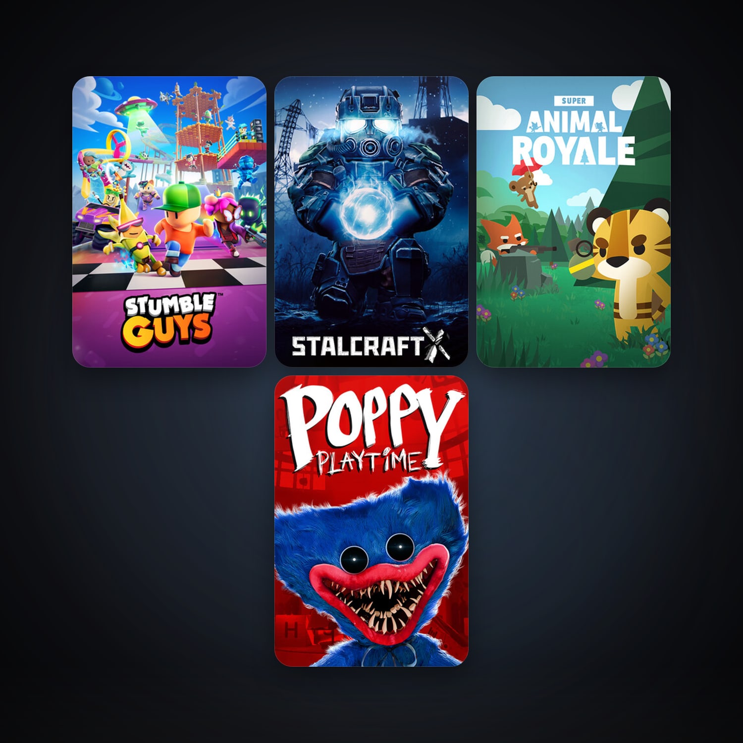 Super Animal Royale + Stumble Guys, 13 games, clean — HabibiAccounts