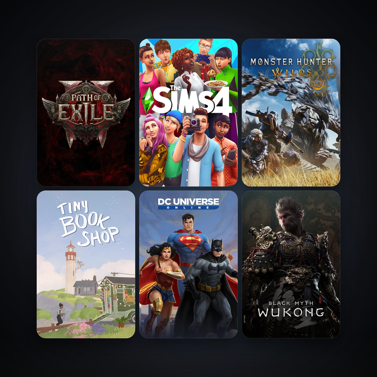 DC Universe Online + The Sims 4, 14 games, clean — HabibiAccounts