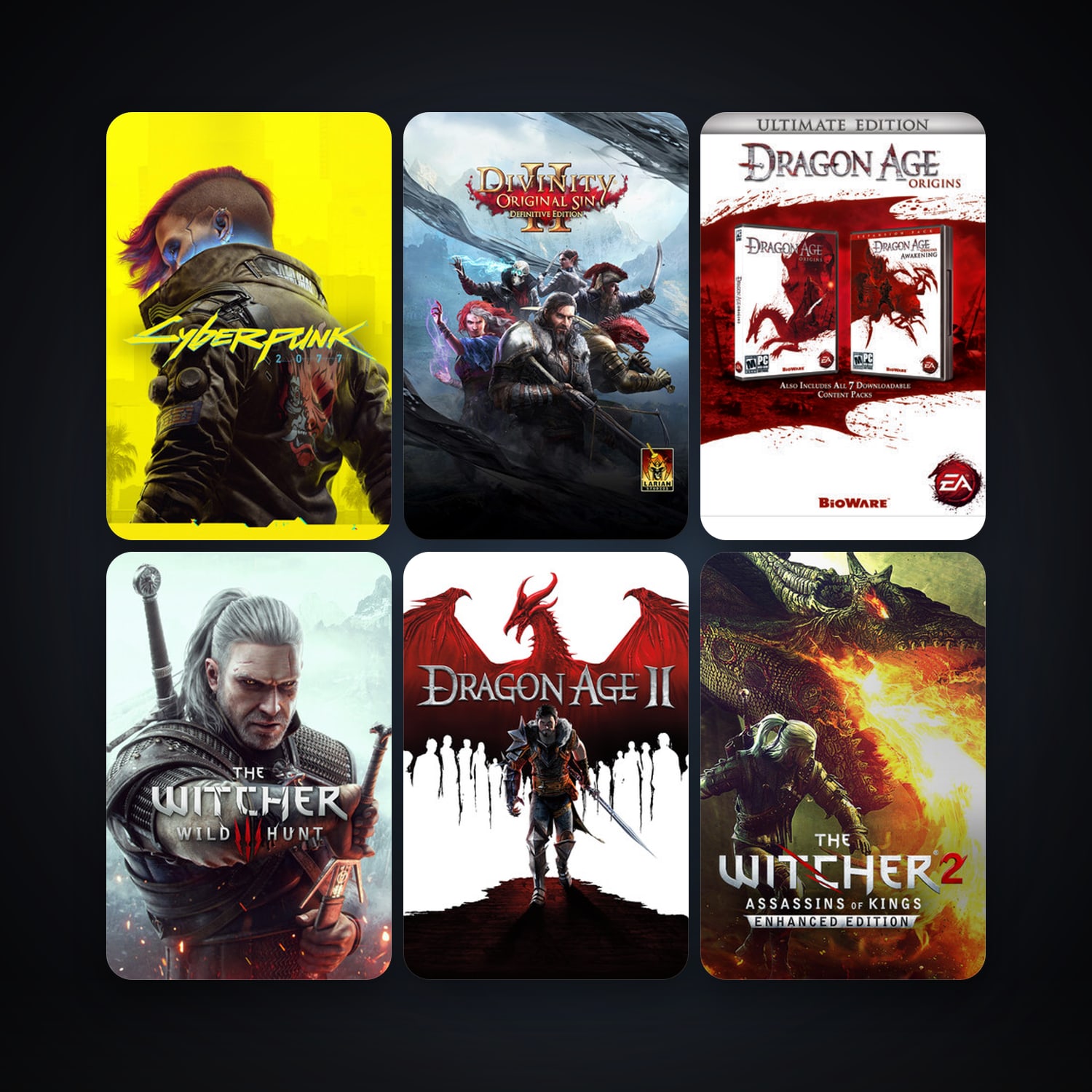 Assassin's Creed: Director's Cut Edition + The Witcher: Enhanced Edition Director's Cut, 23 games, clean — HabibiAccounts