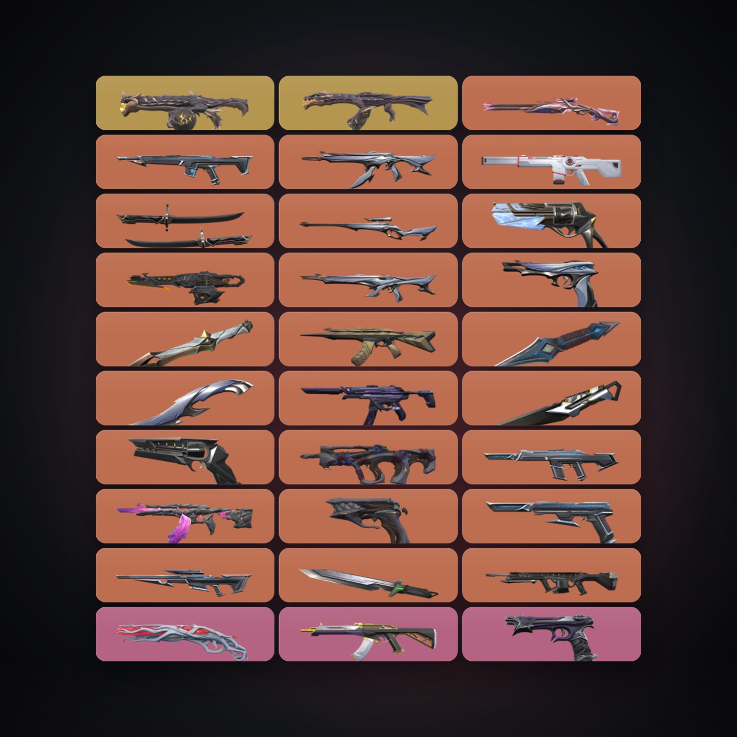 EU Plat 2 locker — 6 knives, 63 skins, lvl 61 — HabibiAccounts