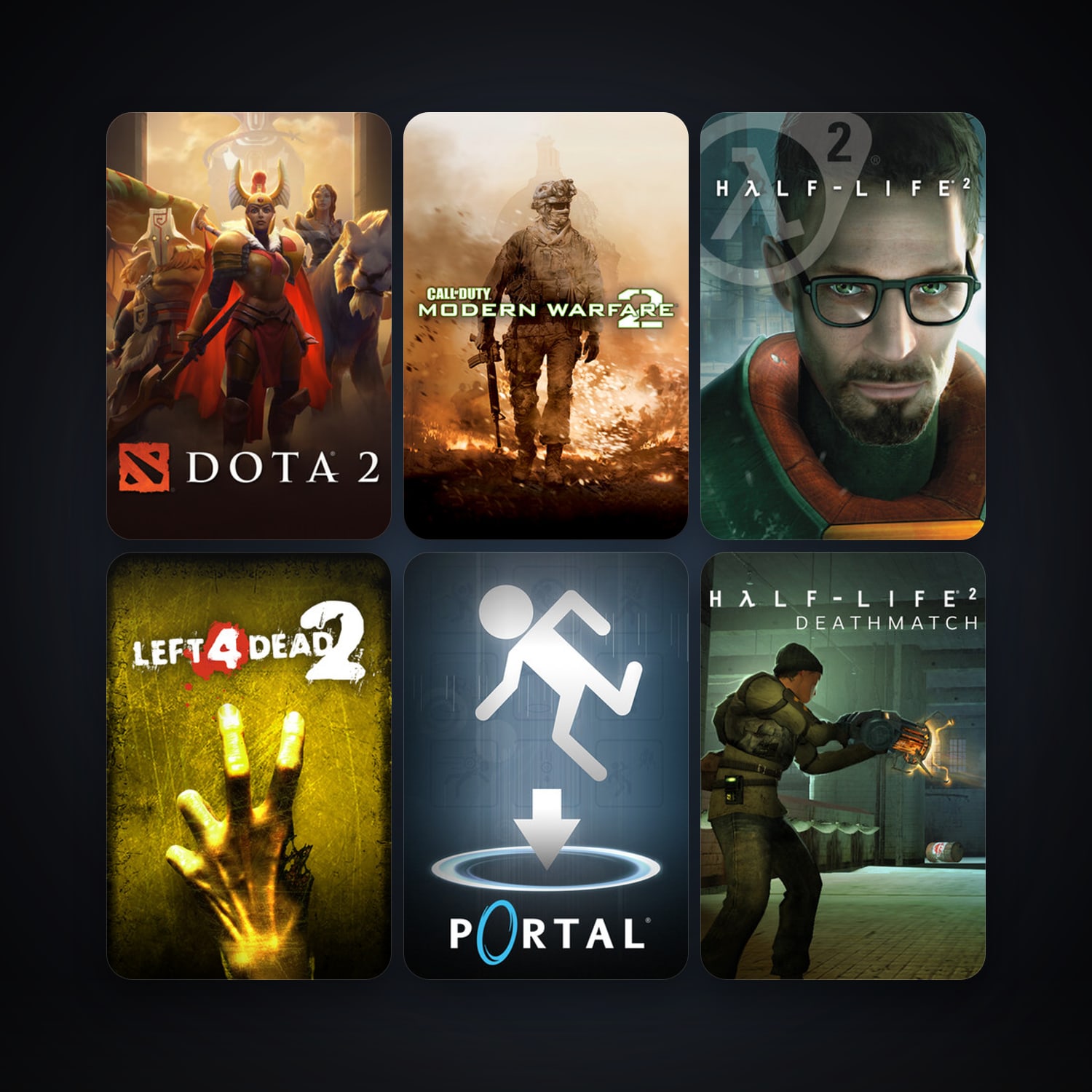 Half-Life 2 + Half-Life 2: Deathmatch, 9 games, clean — HabibiAccounts