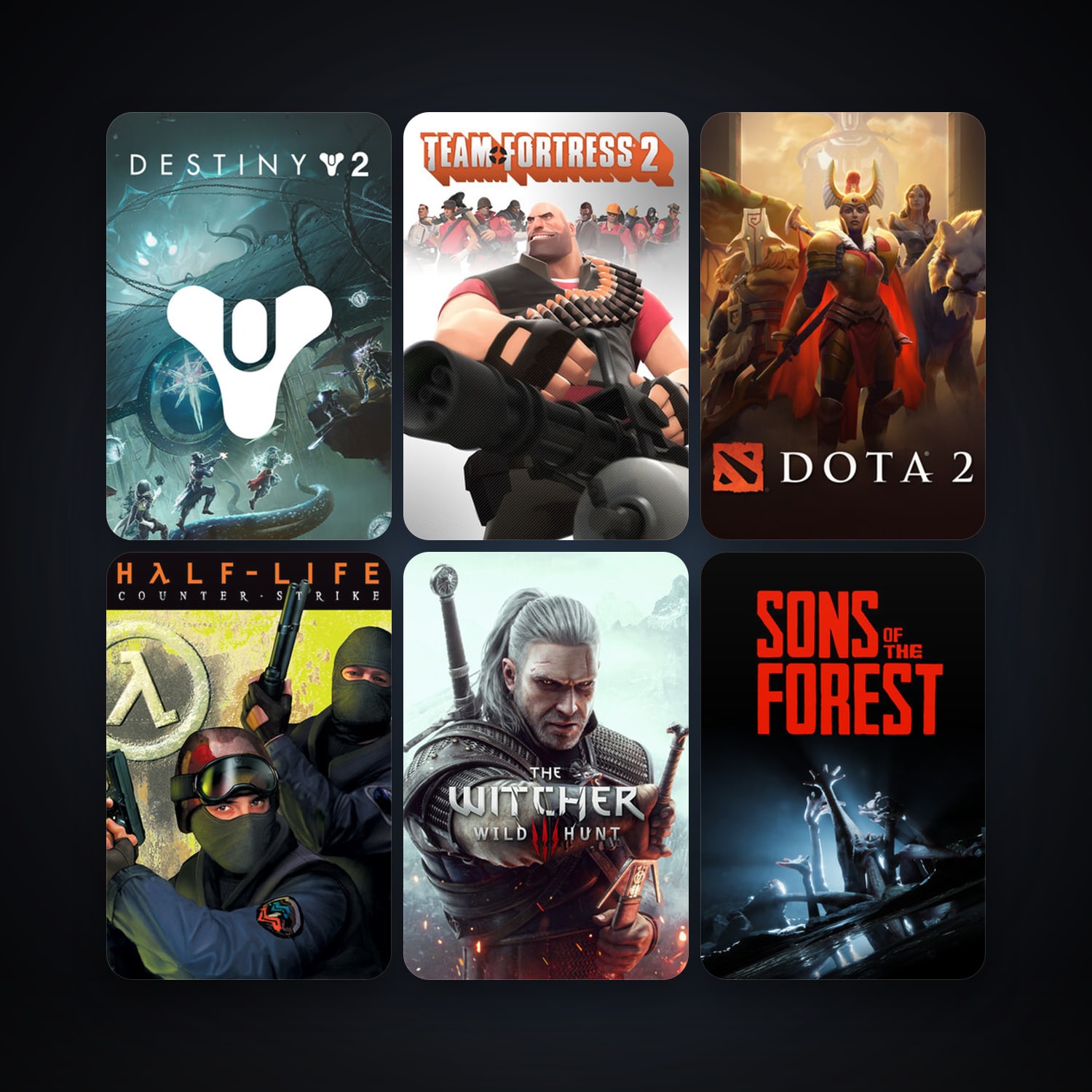 Counter-Strike + Team Fortress 2, 57 games, Steam 11, clean — HabibiAccounts
