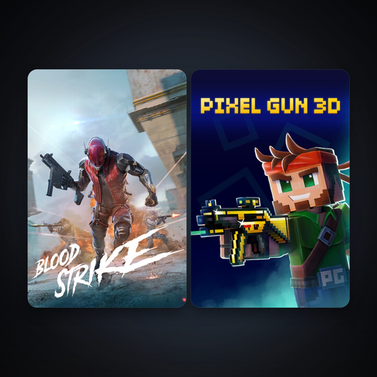Pixel Gun 3D: PC Edition + Blood Strike, 2 games, clean — HabibiAccounts