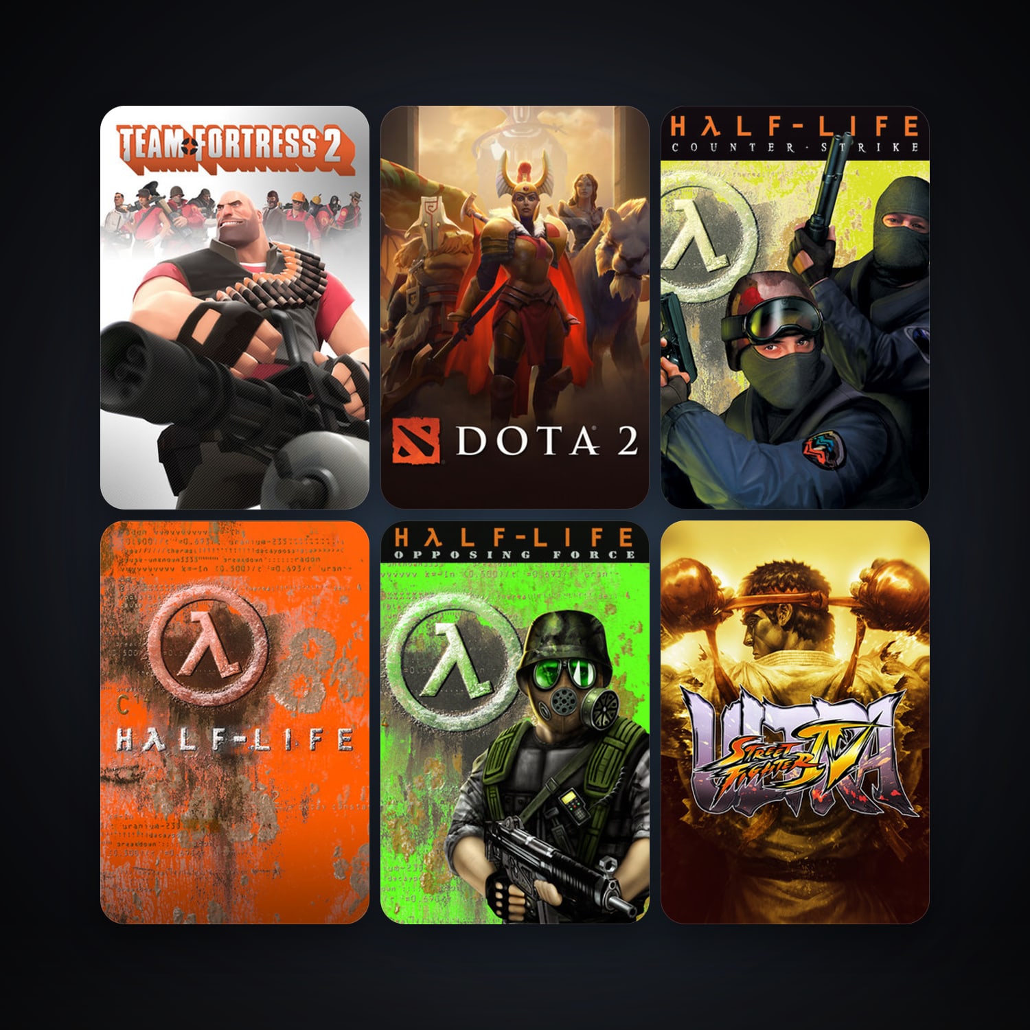 Counter-Strike + Team Fortress Classic, 54 games, Steam 11, clean — HabibiAccounts