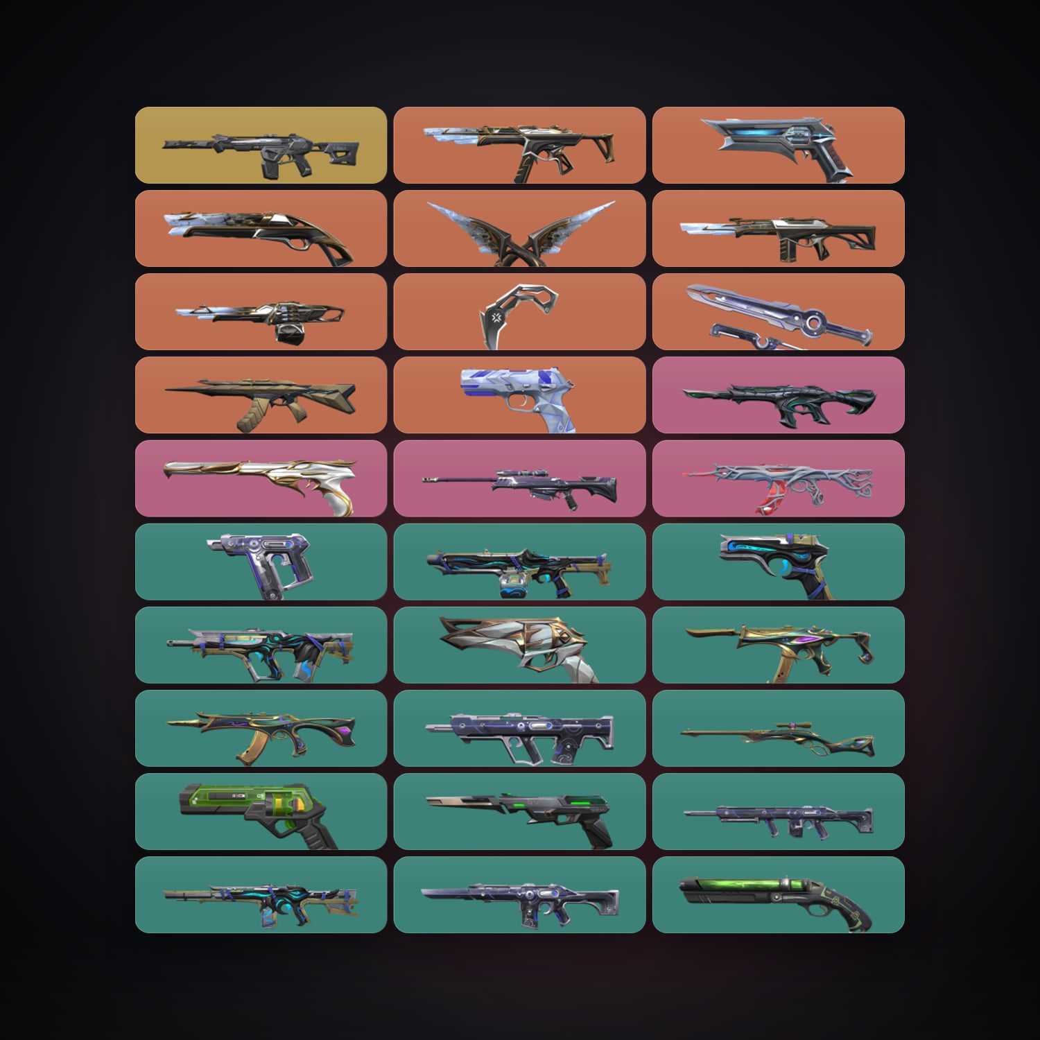 AP Plat 2 locker — 3 knives, 58 skins, lvl 195 — HabibiAccounts