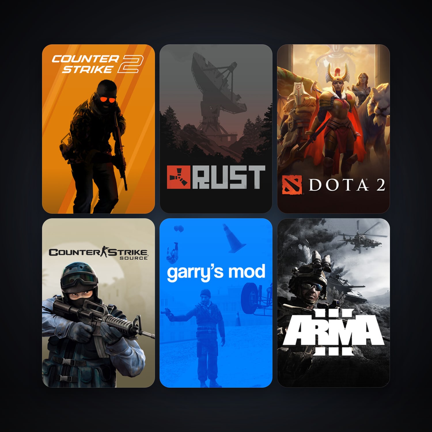 Counter-Strike + Counter-Strike: Source, 61 games, Steam 10, clean — HabibiAccounts