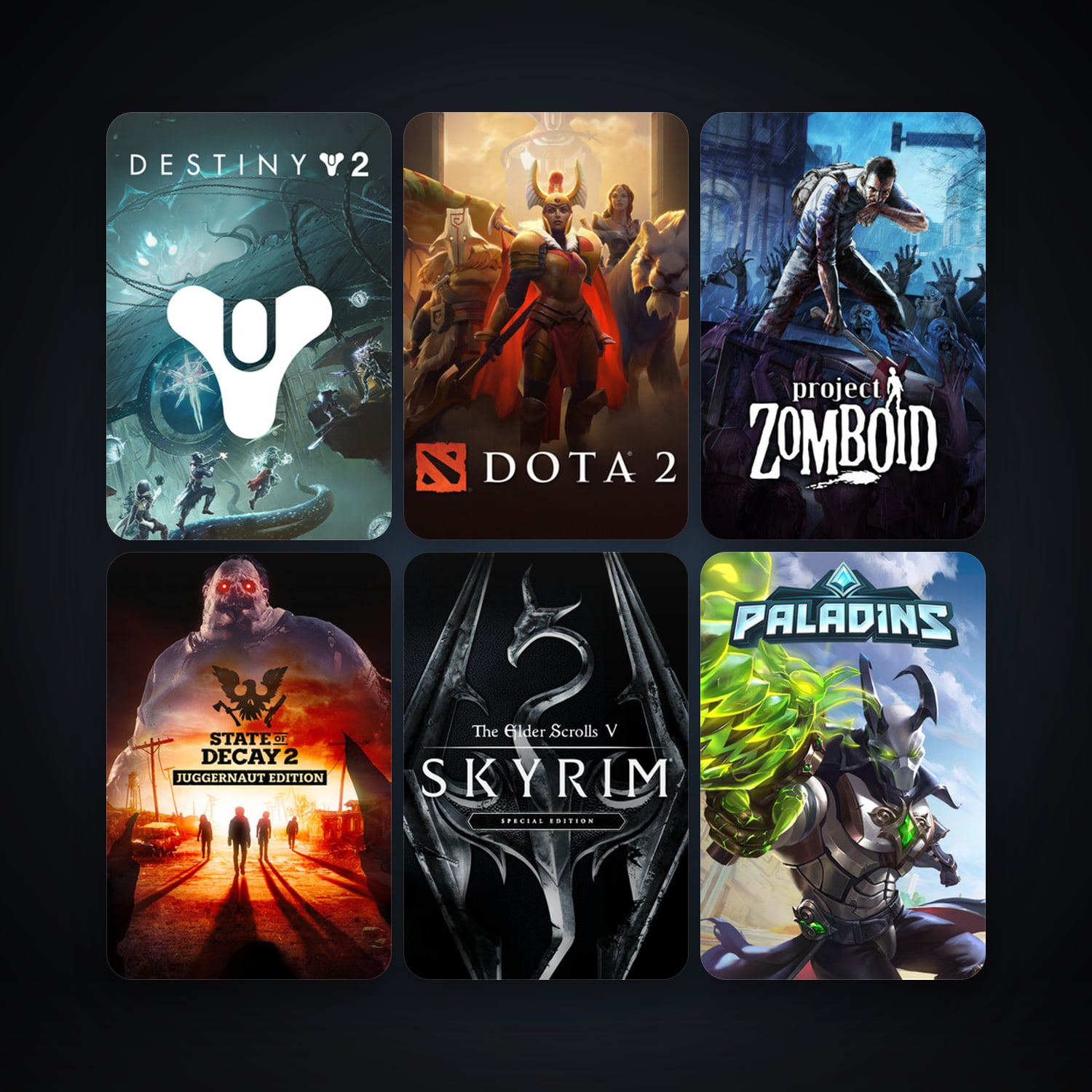 Dota 2 + Project Zomboid, 29 games, clean — HabibiAccounts