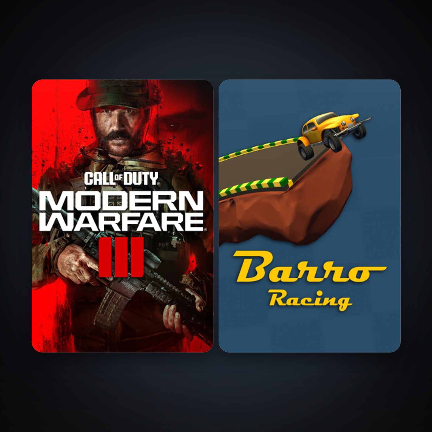 Barro 2021 + Call of Duty: Modern Warfare 3 (III), 4 games, clean — HabibiAccounts