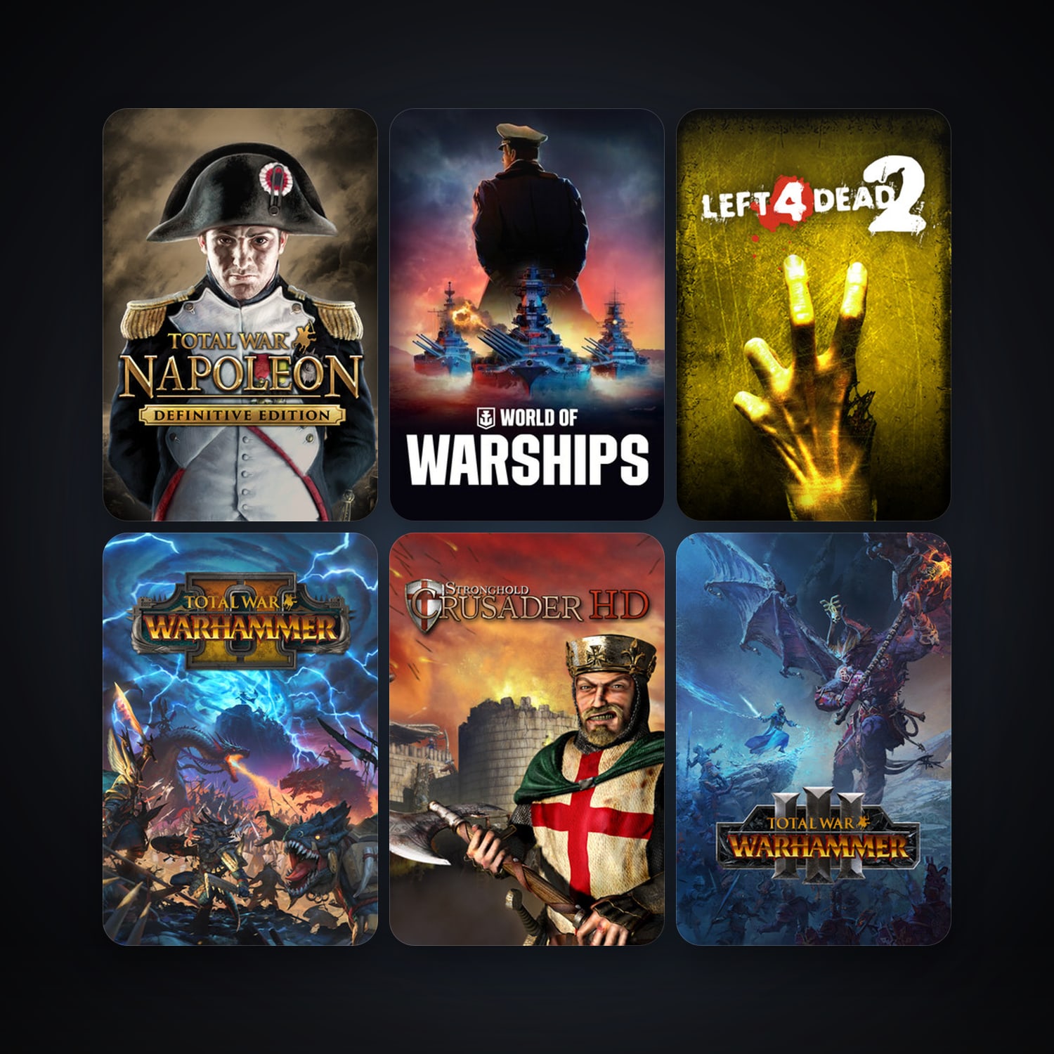 Left 4 Dead 2 + Total War: NAPOLEON - Definitive Edition, 9 games, clean — HabibiAccounts