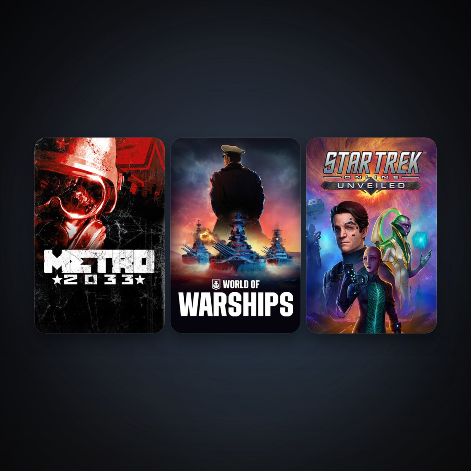 Star Trek Online + Metro 2033, 3 games, clean — HabibiAccounts