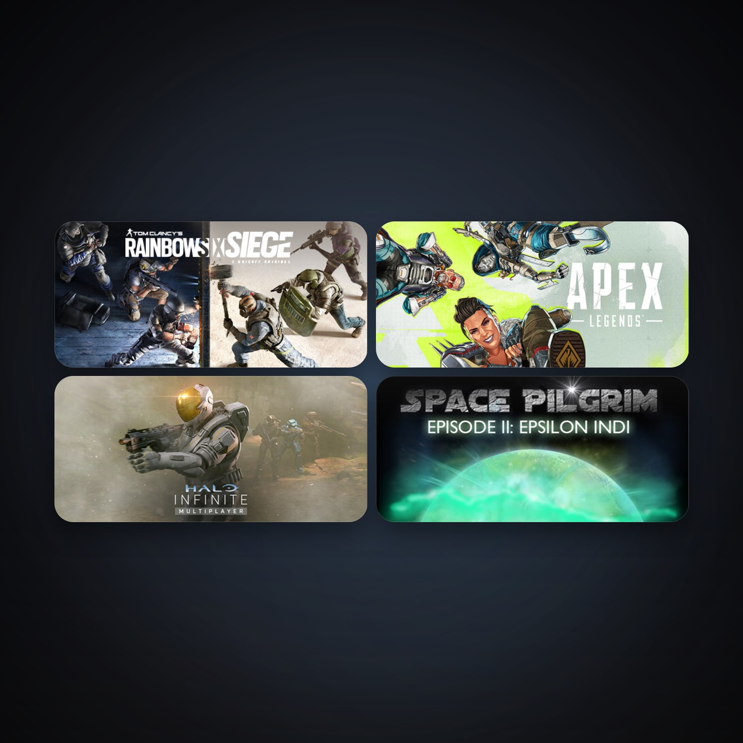 Tom Clancy's Rainbow Six Siege + Space Pilgrim Episode II: Epsilon Indi, 7 games, clean — HabibiAccounts