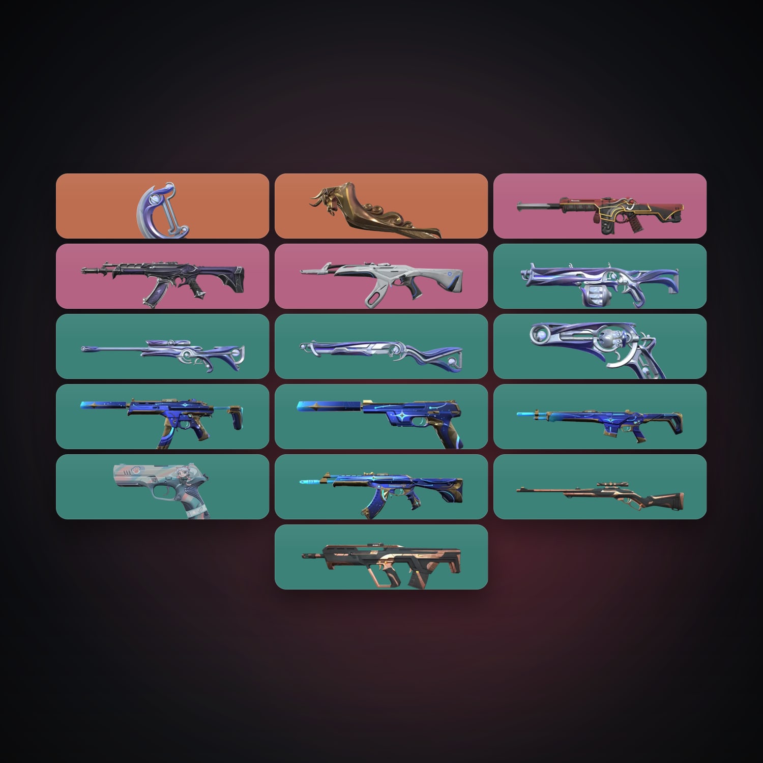 EU Silver 1 locker — 2 knives, 18 skins, lvl 70 — HabibiAccounts