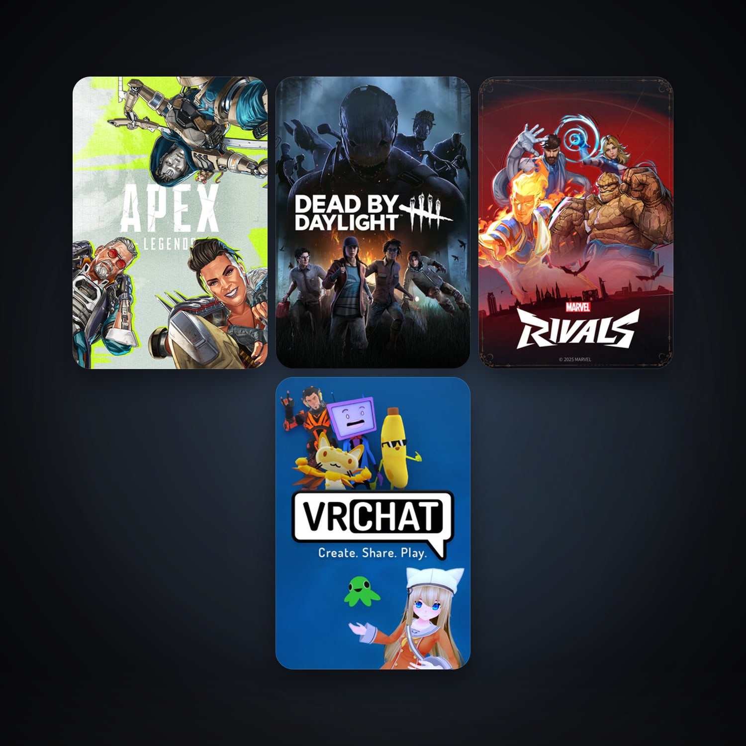 Dead by Daylight + VRChat, 5 games, clean — HabibiAccounts