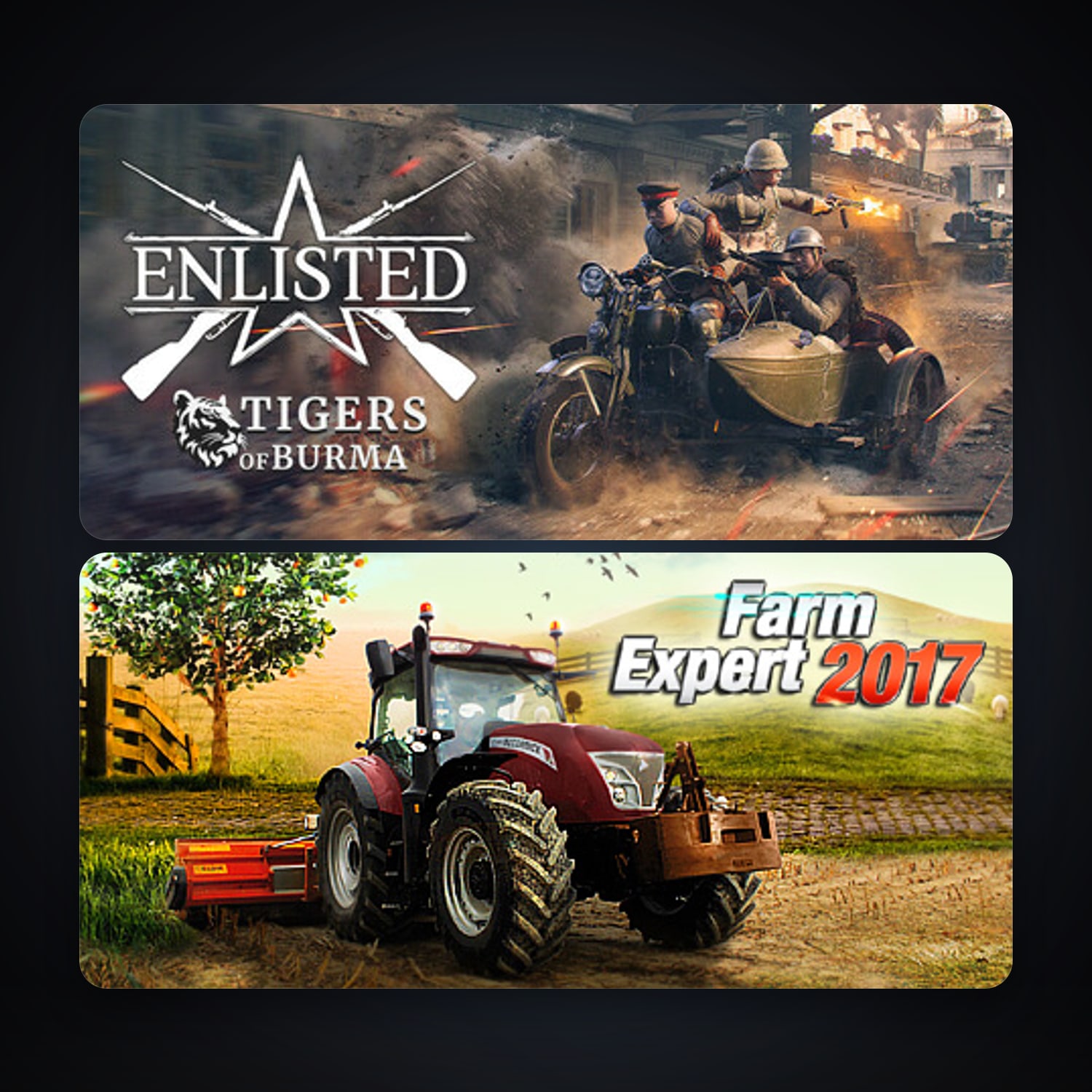 Farm Expert 2017 + Enlisted, 4 games, clean — HabibiAccounts