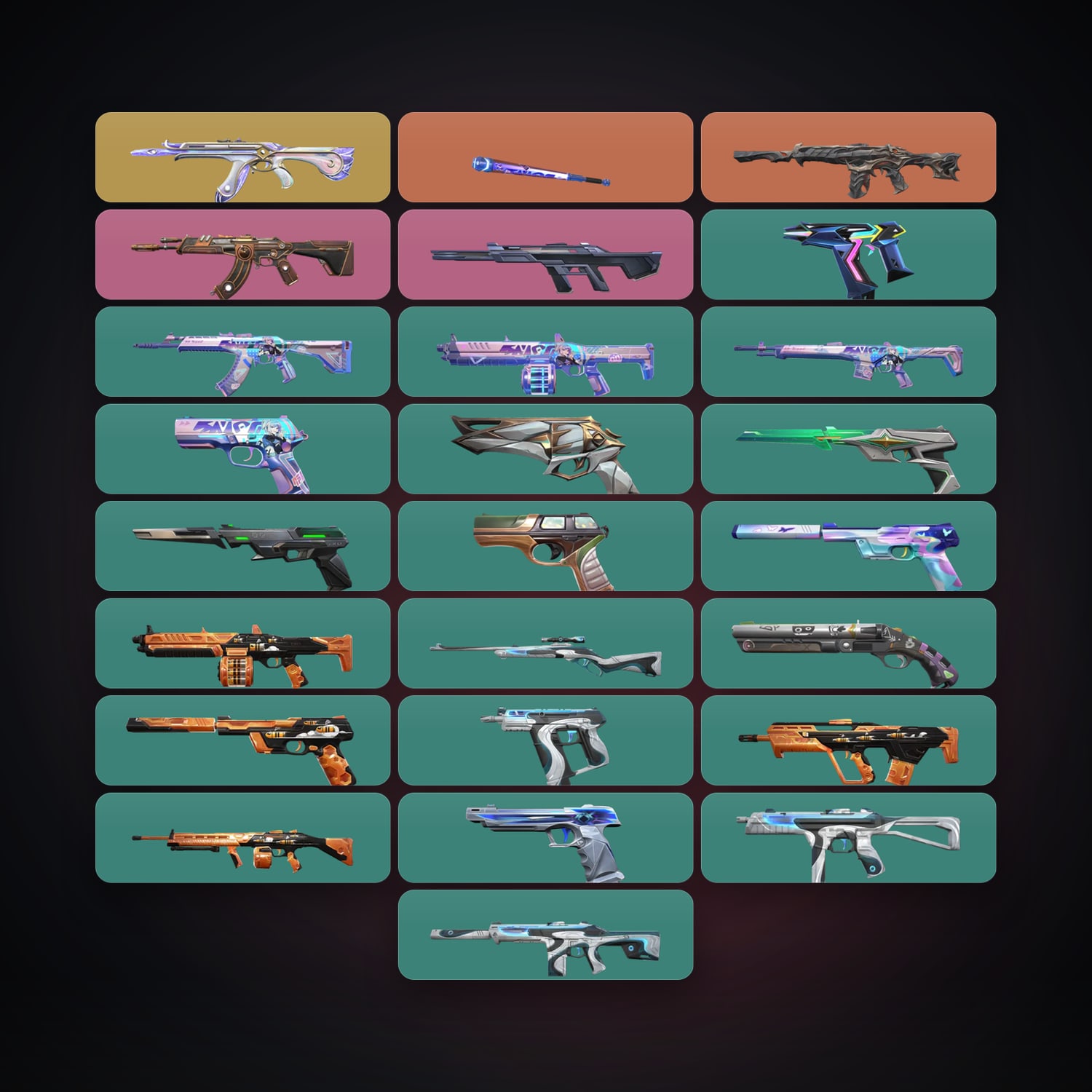 AP Gold 2 locker — 1 knives, 25 skins, lvl 172 — HabibiAccounts