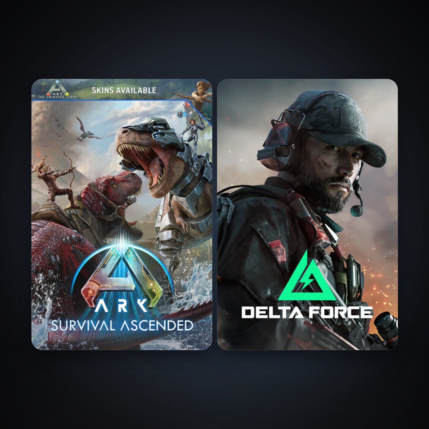 ARK: Survival Ascended + Delta Force: Hawk Ops, 3 games, clean — HabibiAccounts