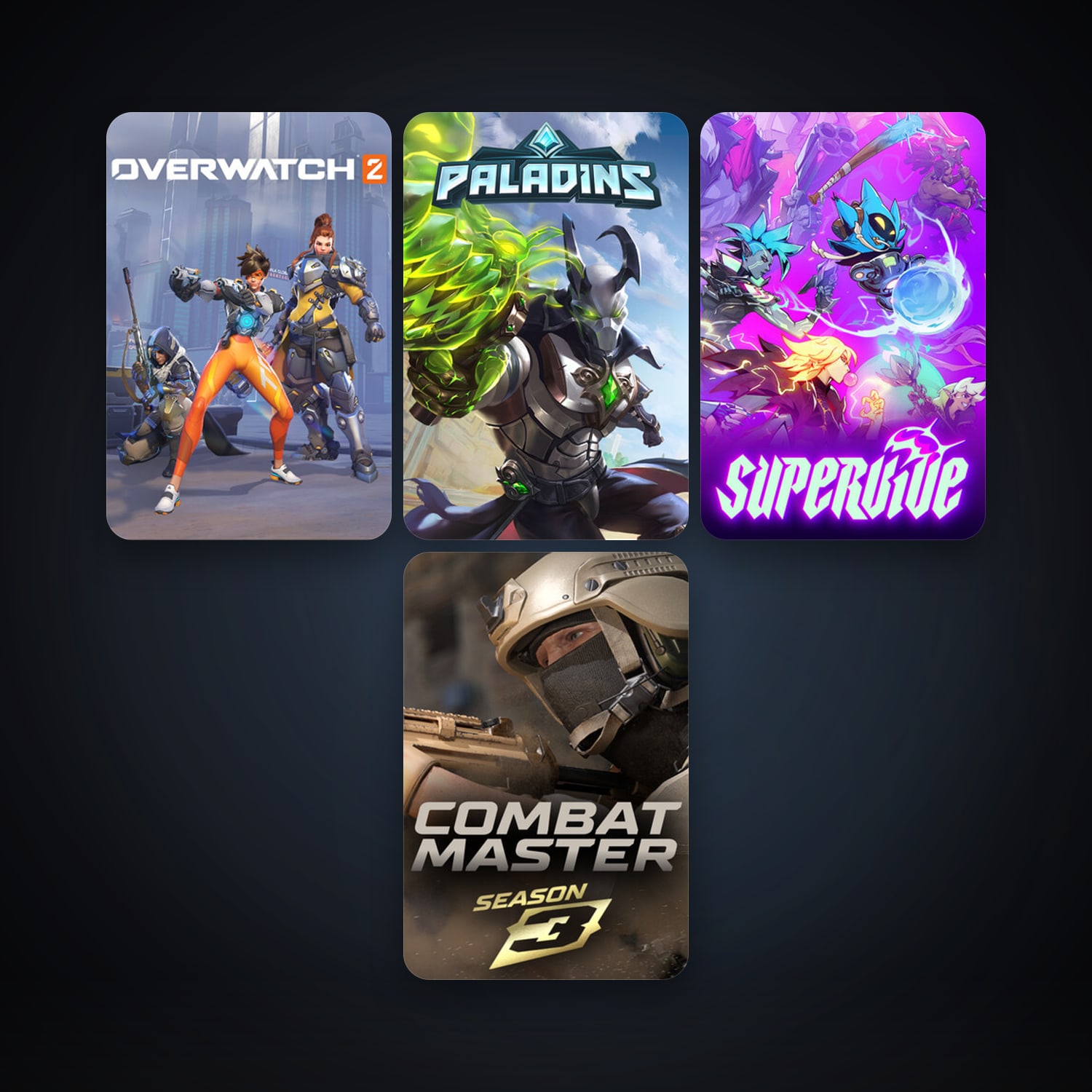 Paladins + SUPERVIVE, 11 games, clean — HabibiAccounts