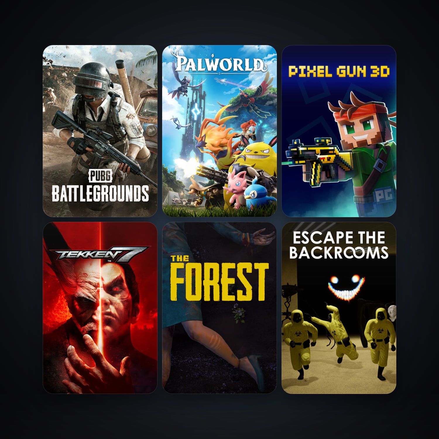 The Forest + ARK: Survival Evolved, 16 games, clean — HabibiAccounts