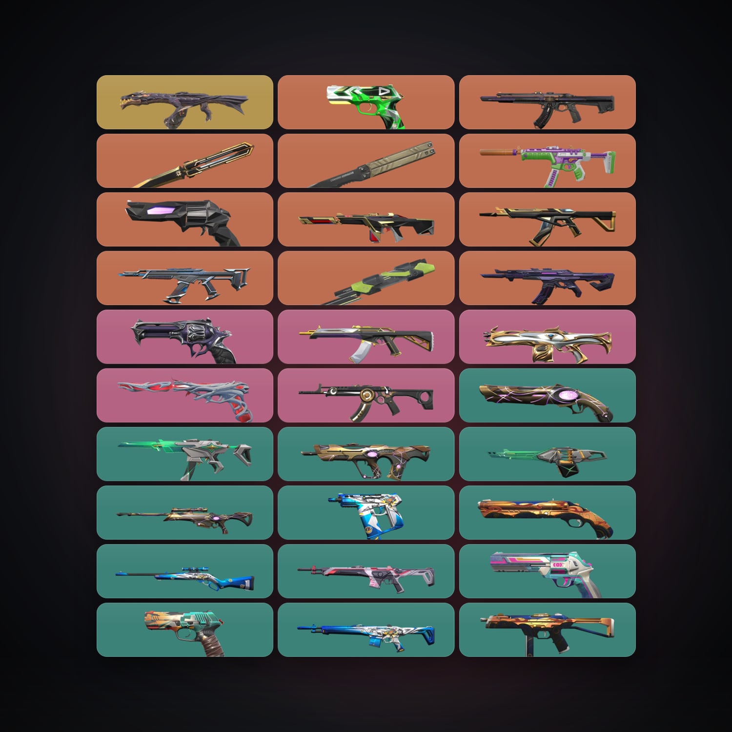 BR Gold 2 locker — 3 knives, 41 skins, lvl 208 — HabibiAccounts