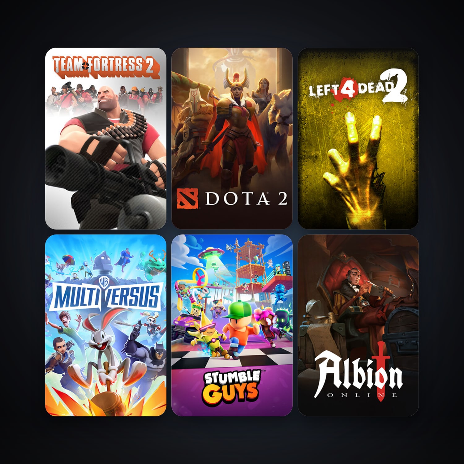 Team Fortress 2 + Left 4 Dead, 13 games, clean — HabibiAccounts