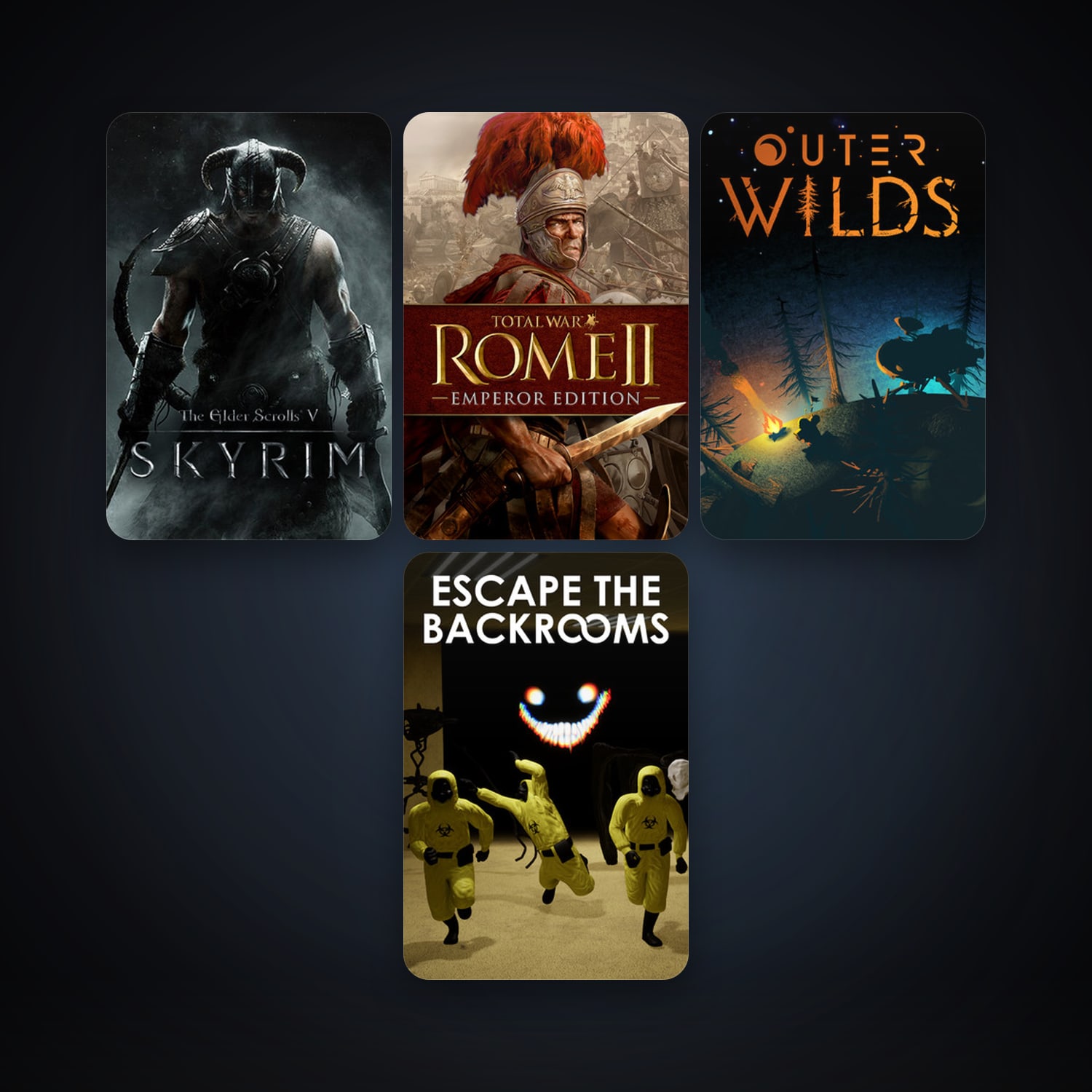 The Elder Scrolls V: Skyrim + Total War: ROME II - Emperor Edition, 7 games, clean — HabibiAccounts