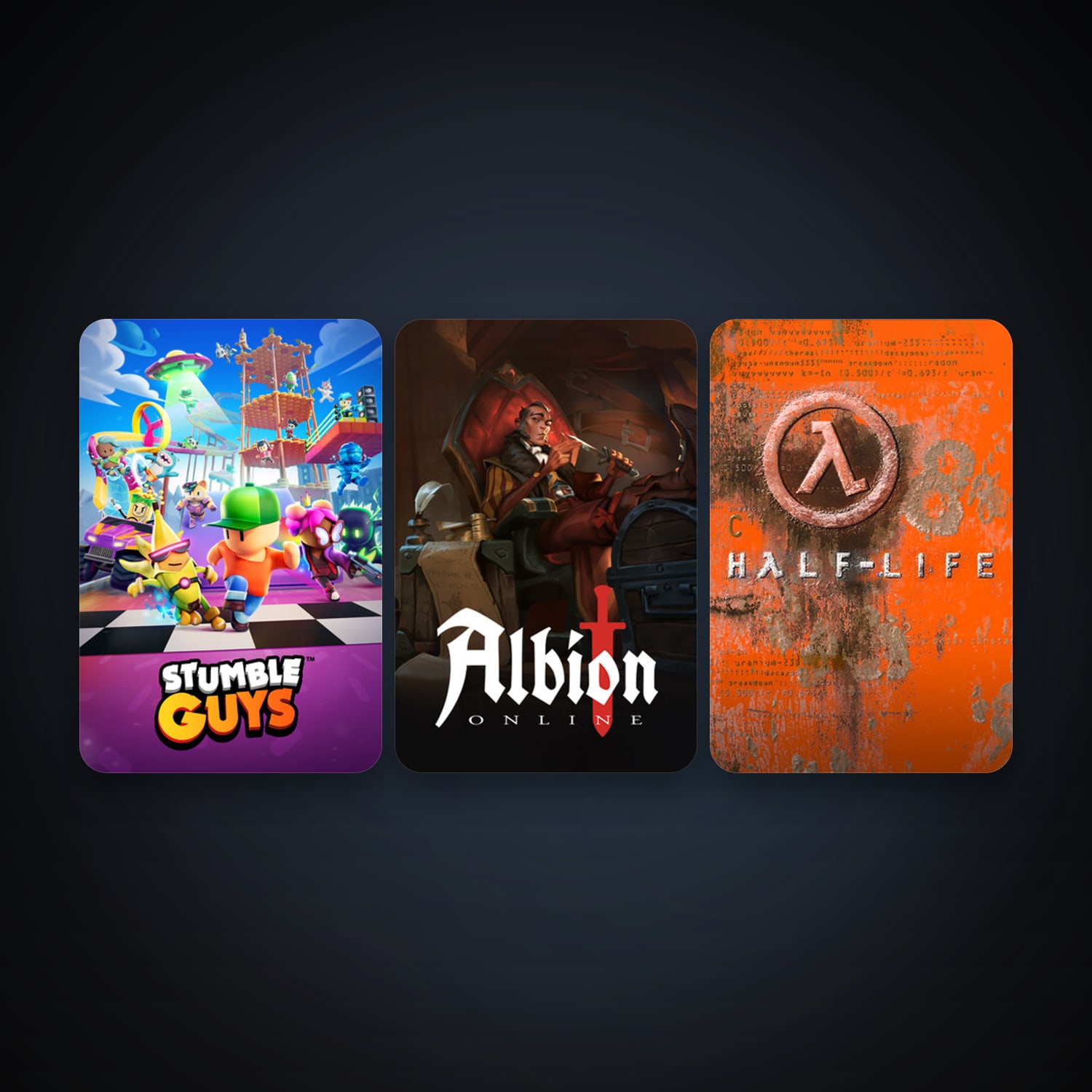 Half-Life + Albion Online, 5 games, clean — HabibiAccounts