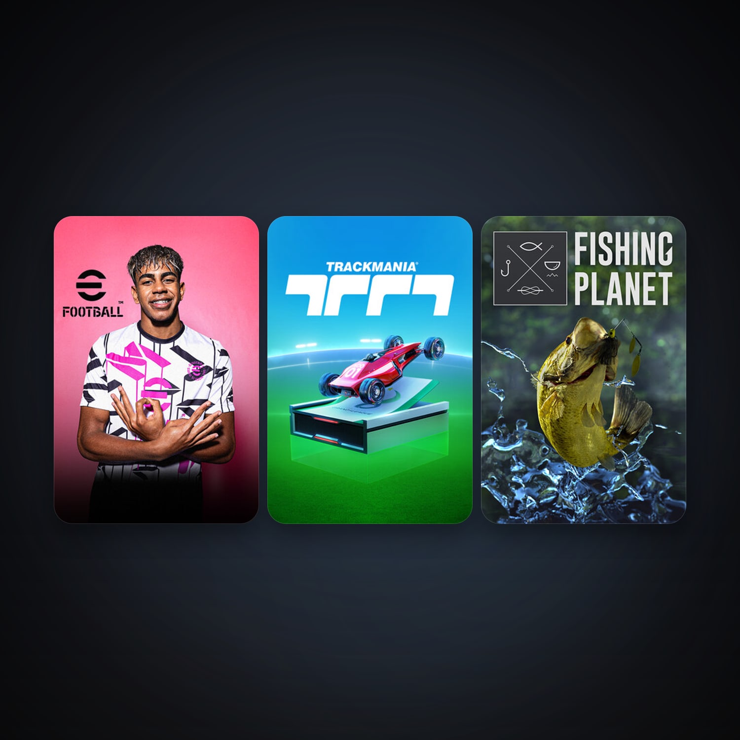Fishing Planet + eFootball 2024, 6 games, clean — HabibiAccounts
