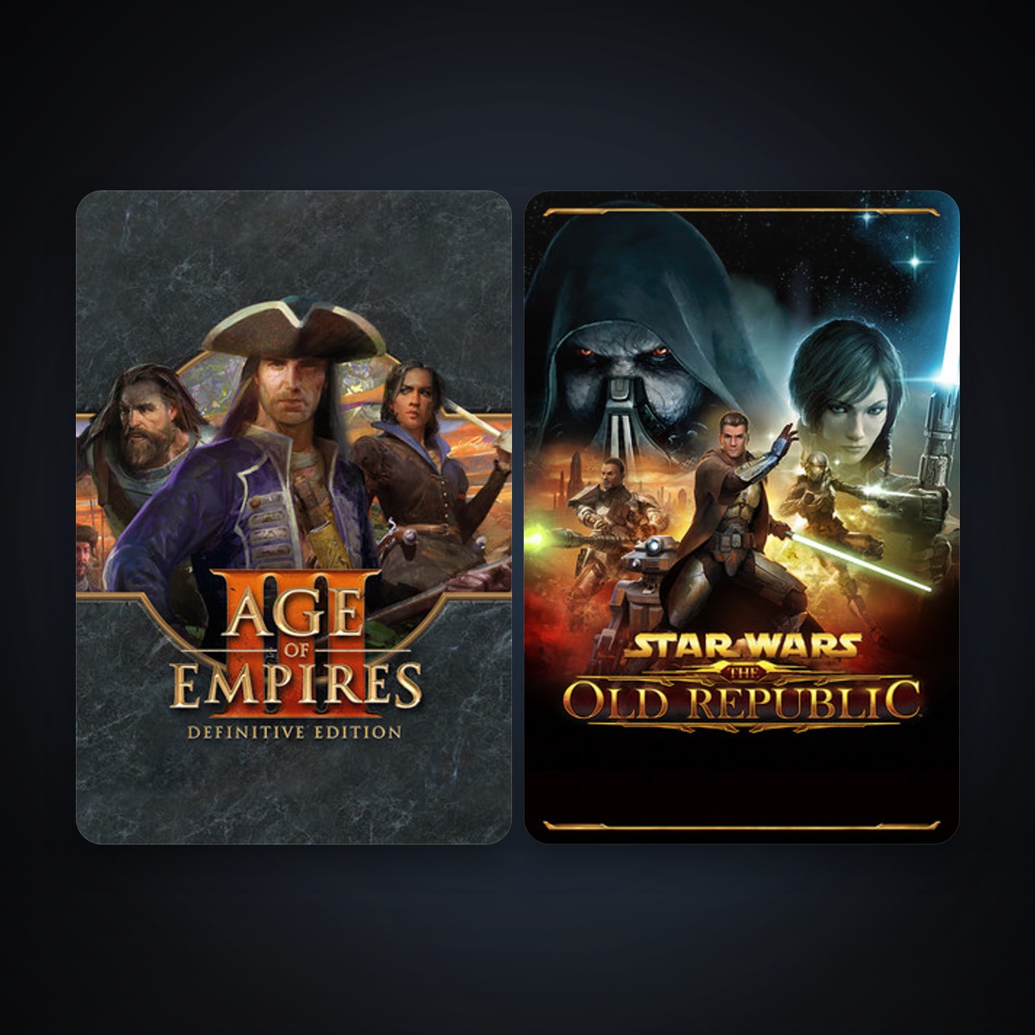 Age of Empires III: Definitive Edition + STAR WARS: The Old Republic, 3 games, clean — HabibiAccounts