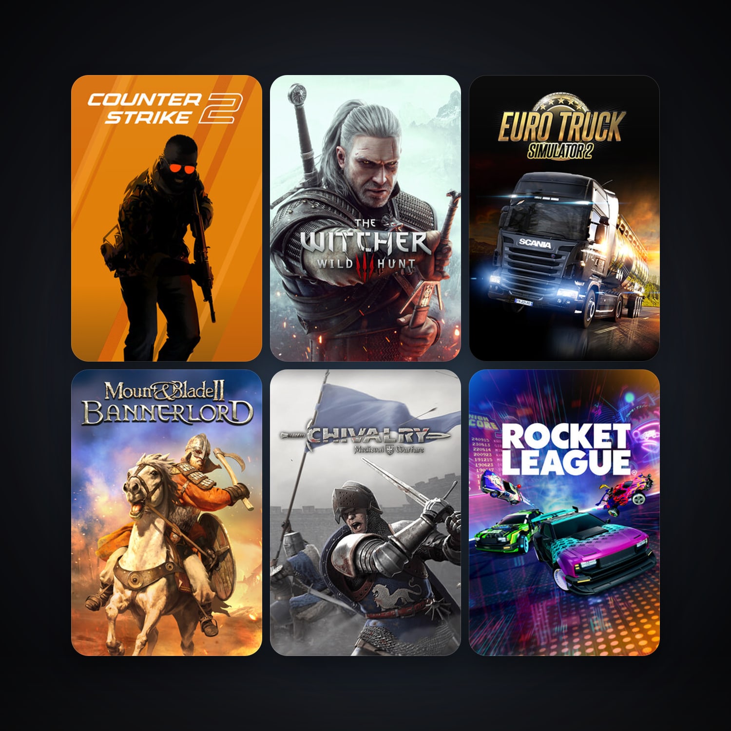 CS2 Prime + Chivalry: Medieval Warfare, 74 games, Steam 17, clean — HabibiAccounts
