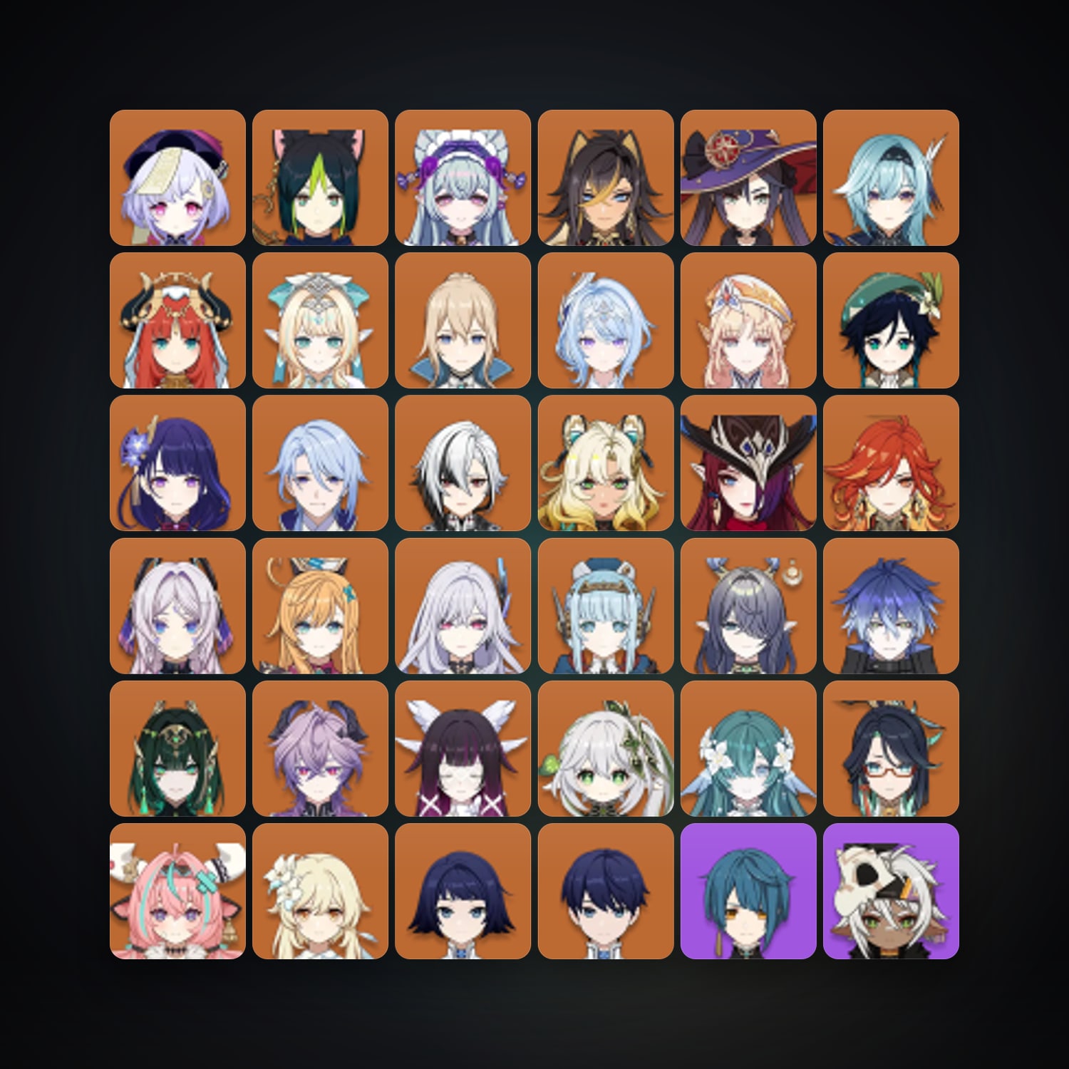 Genshin Impact | AR 60 | 83 Chars | 31× 5★ — Genshin / miHoYo Account · 262840172 — HabibiAccounts