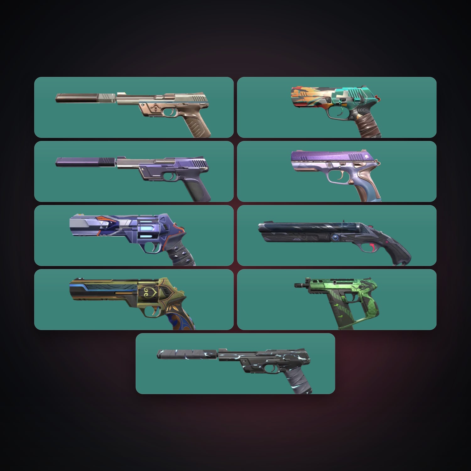 AP Gold 1 locker — 9 skins, lvl 135 — HabibiAccounts