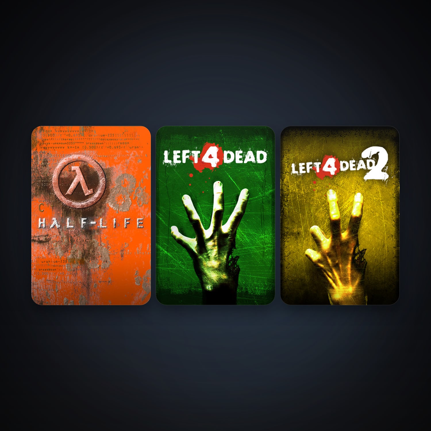 Half-Life + Left 4 Dead, 5 games, clean — HabibiAccounts