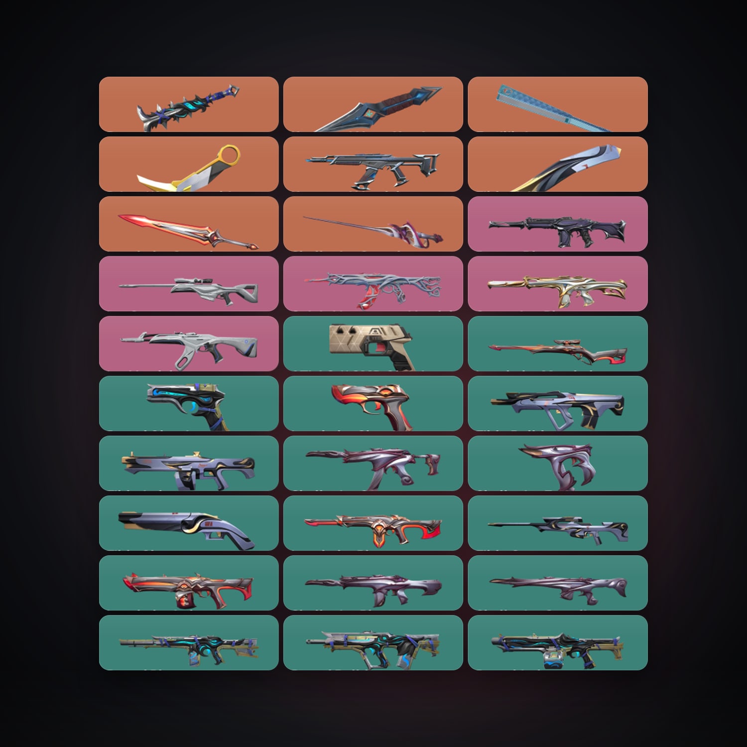 AP Iron 3 locker — 7 knives, 69 skins, lvl 210 — HabibiAccounts