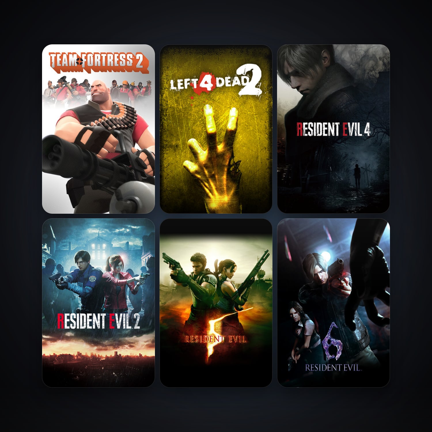 Team Fortress 2 + Left 4 Dead 2, 91 games, Steam 10, clean — HabibiAccounts