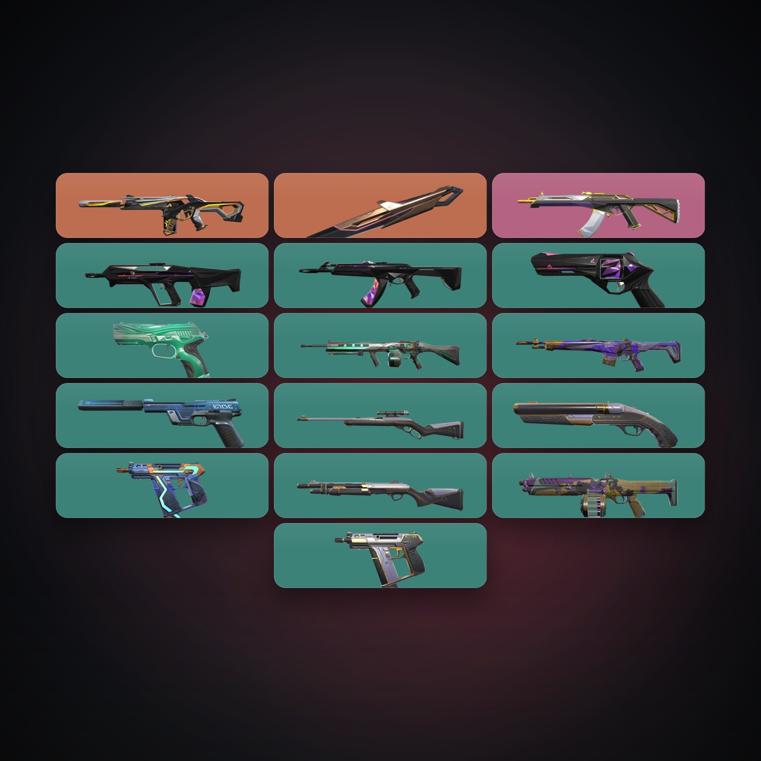 AP Gold 3 locker — 1 knives, 17 skins, lvl 186 — HabibiAccounts