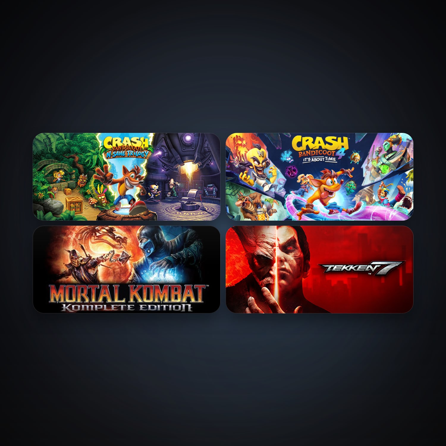Mortal Kombat Komplete Edition + TEKKEN 7, 4 games, clean — HabibiAccounts