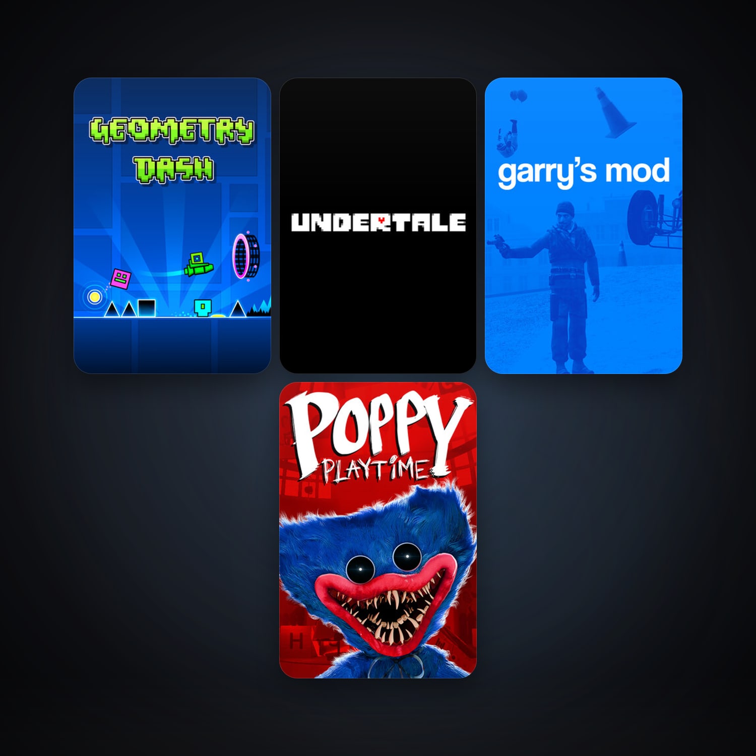 Garry's Mod + Geometry Dash, 9 games, clean — HabibiAccounts