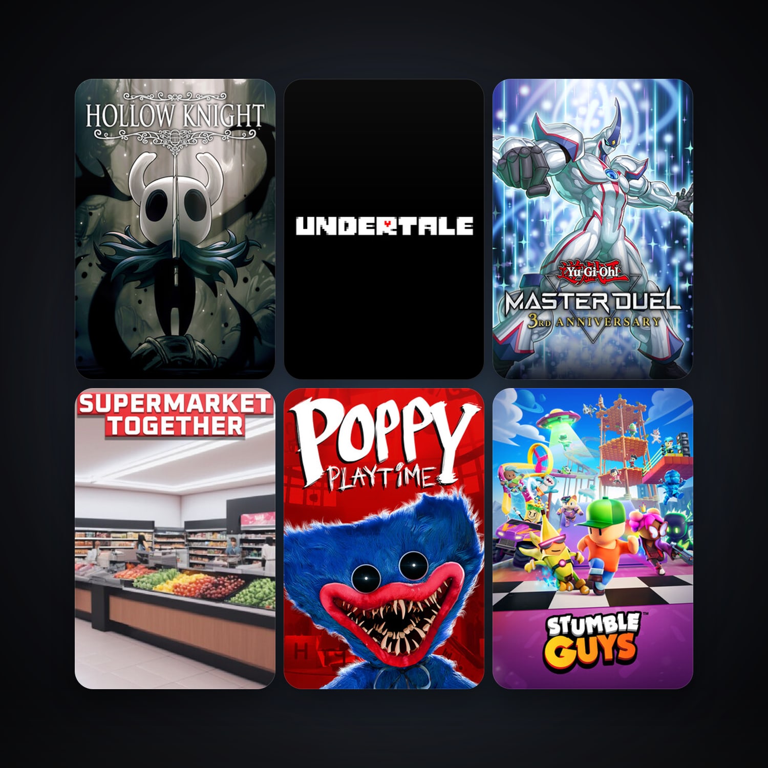 Hollow Knight + Undertale, 13 games, clean — HabibiAccounts