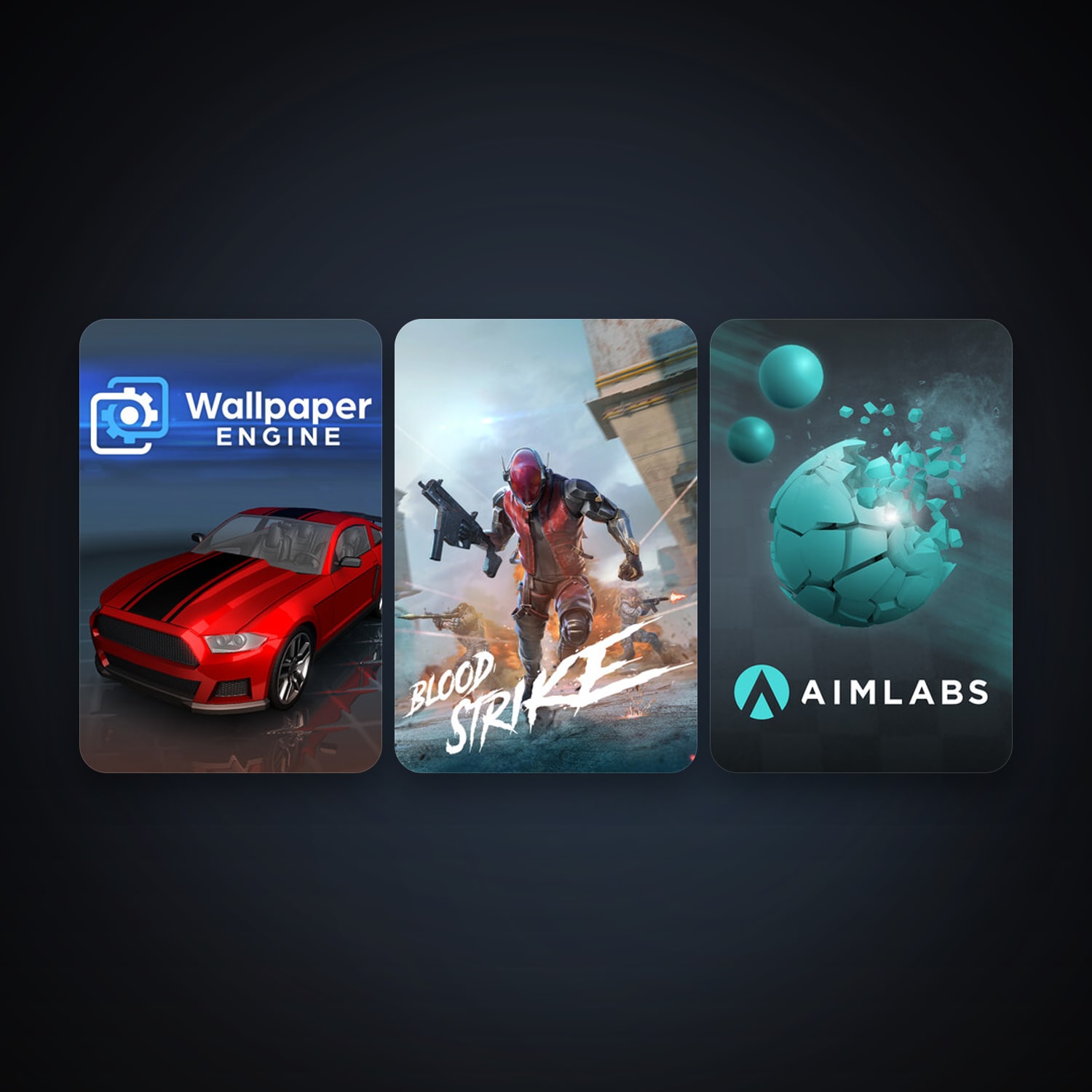 Wallpaper Engine + Aimlabs, 7 games, clean — HabibiAccounts