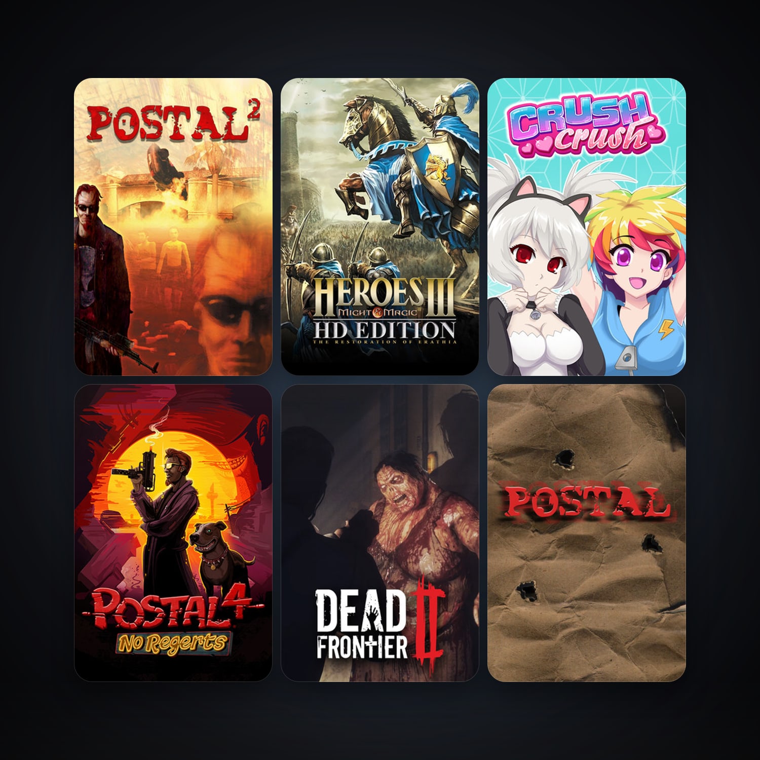 Steam account: POSTAL 2 + POSTAL, 11 games, clean — HabibiAccounts