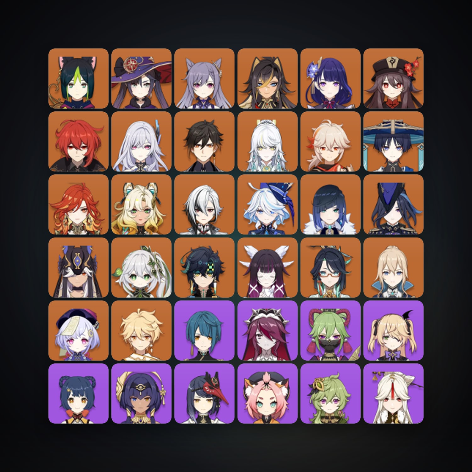 Genshin Impact | AR 59 | 72 Chars | 25× 5★ — Genshin / miHoYo Account — HabibiAccounts