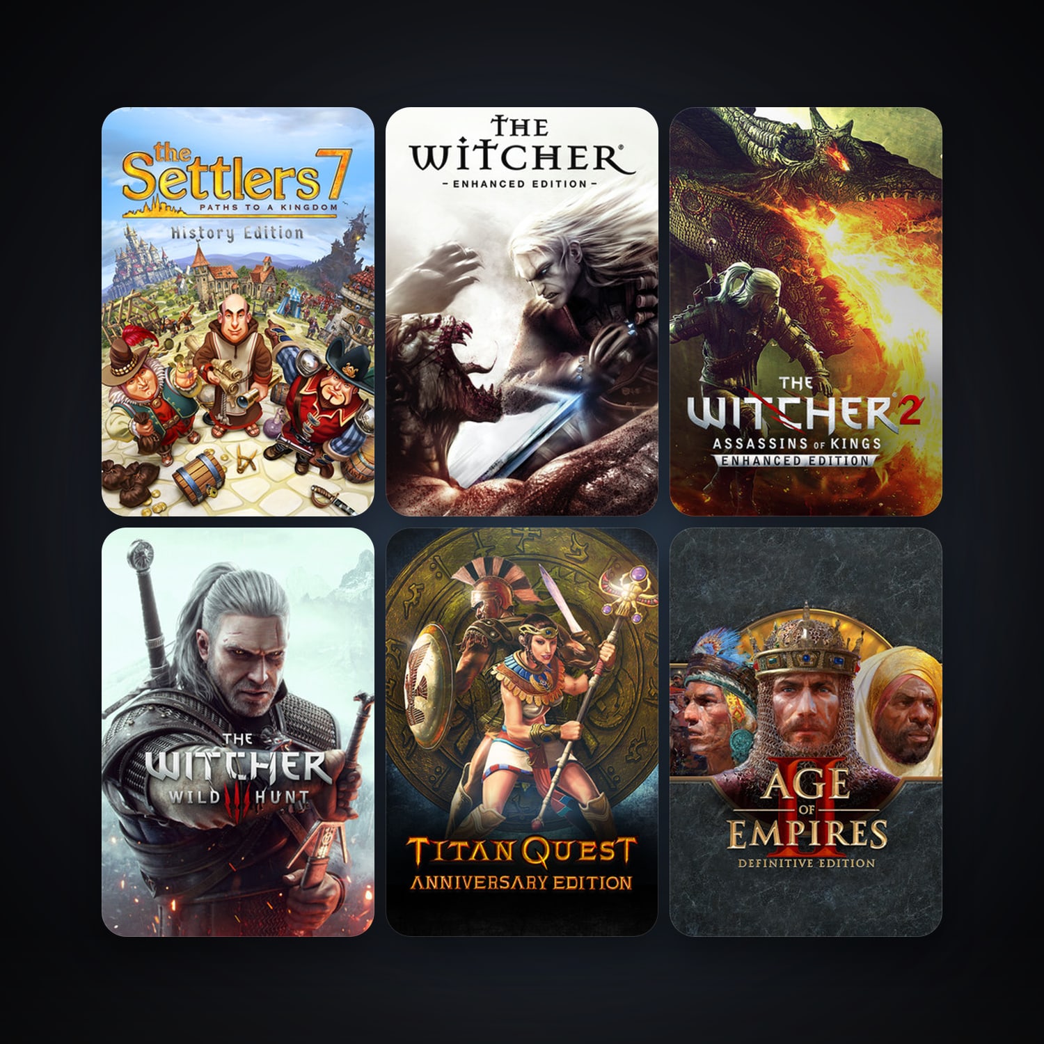 The Witcher: Enhanced Edition Director's Cut + The Witcher 2: Assassins of Kings Enhanced Edition, 24 games, clean — HabibiAccounts