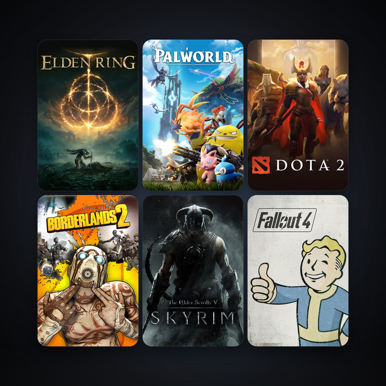 Dota 2 + Borderlands 2, 76 games, Steam 10, clean — HabibiAccounts