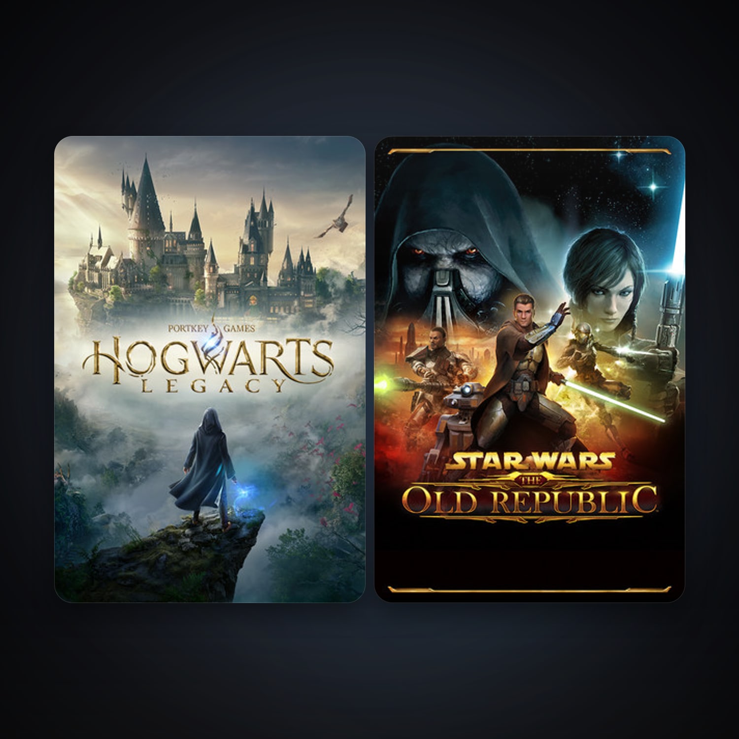 Hogwarts Legacy + STAR WARS: The Old Republic, 4 games, clean — HabibiAccounts