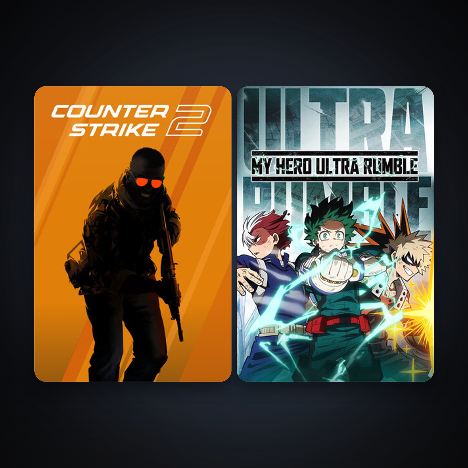 CS2 Prime + MY HERO ULTRA RUMBLE, 4 games, clean — HabibiAccounts