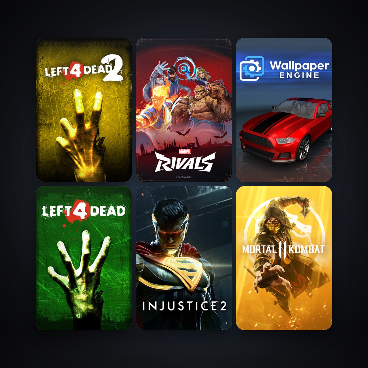 Left 4 Dead + Left 4 Dead 2, 6 games, clean — HabibiAccounts