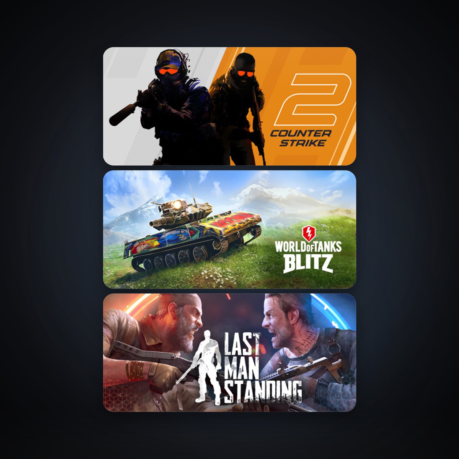 CS2 Prime + World of Tanks Blitz, 4 games, clean — HabibiAccounts