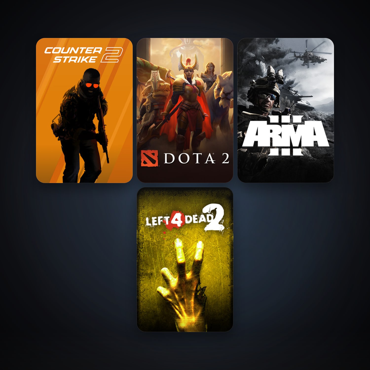 Left 4 Dead 2 + Dota 2, 6 games, clean — HabibiAccounts