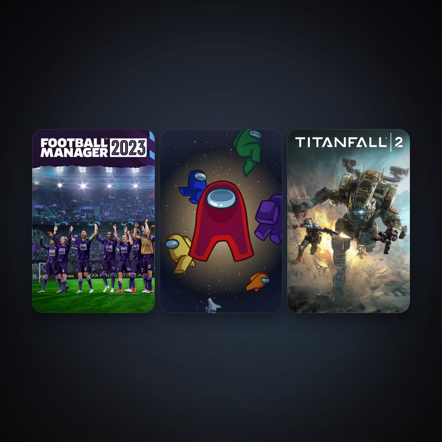 Among Us + Titanfall 2, 7 games, clean — HabibiAccounts