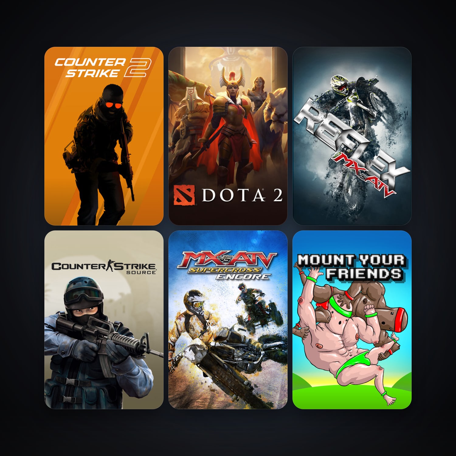 Counter-Strike: Source + Dota 2, 12 games, clean — HabibiAccounts